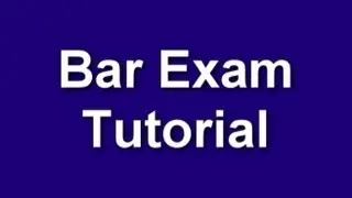 Bar Exam Tutorial with Scott Pearce
