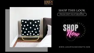 Creating Dreams: Polka Dot Bedside Table | Bone Inlay Nightstand | Luxury Handicrafts