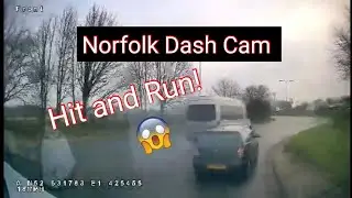 Car Deliberately Hits Van on UK Roundabout (HIT AND RUN)