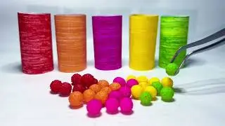Learn colours with candies pouring into jars| kids educational video #education #educationalvideo 