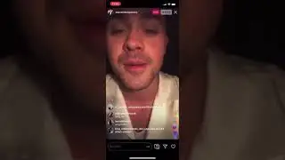 Dacre Montgomery Instagram Live Part 1 - November 26, 2019