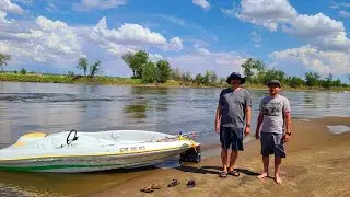 Nebraska River Fishing from a Jet Boat
