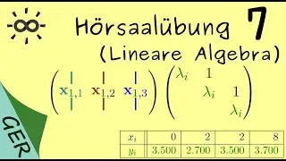 Hörsaalübung 7 - Lineare Algebra - Jordan-Normalform, Singulärwertzerlegung und Ausgleichsrechnung
