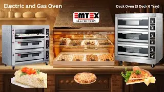 Deck Oven 3 Deck 6 Tray || Bakery Oven || Gas and Electric Oven | Pizza Oven