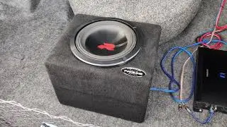 Alpine R2-W10D4 with S2-A120M mono amplifier