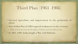 Third Five Year Plan (1961&ndash;1966) - By Lakshman Maaheshwary