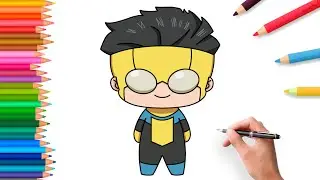 How to draw Invincible cute step by step | easy Tutorial for beginners 