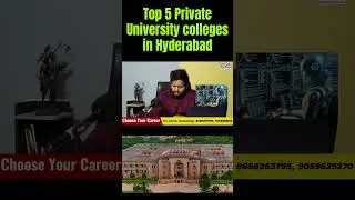 Top 5 Private University colleges in Hyderabad | Best neet jee coaching in hyderabad | CYC #iit #jee