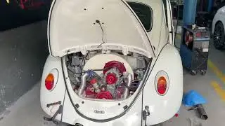 Vw beetle aircooled engine power.. 1800cc #vwbeetle #aircooled #aircooledporsche #redline #weber