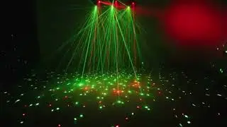 Color beam lighting for music events and night gatherings