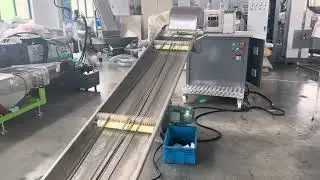 Film force feeder double stages pelletizing machine