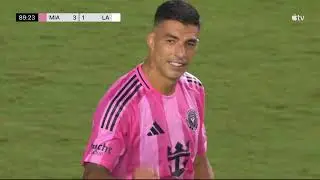 Luis Su&aacute;rez GOAL Messi ASSIST Calls Game for Inter Miami!