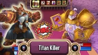 Monster Legends - Warmaster Gortak Igneus level 130 Titan Invasion vs The Keeper Rabbish Tephra