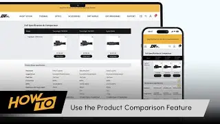 HOW TO Use the Product Comparison Feature | DNT Optics
