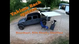 Custom Gladiator camper gets accessorized! Yakima awning and other goodies. Vagabond Vault #5