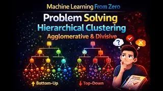 Problem Solving  Hierarchical Clustering | Agglomerative & Divisive Machine Learning From Zero |L.43
