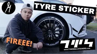 Fitting Tyre Wall Stickers On My A35 (Raised Tyre Lettering)