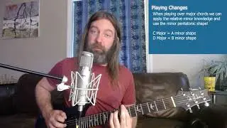 Playing Changes w/ Relative Major & Minor!! Use that Minor Pentatonic scale over major chords!