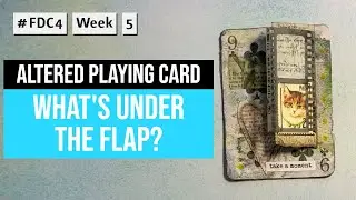 How I Altered This Playing Card #fdc4  Week 5 @ShanoukiArt #art #mixedmedia
