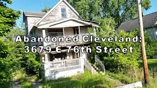 Abandoned Cleveland: 3679 E 76th Street in Cleveland's Slavic Village Neighborhood.