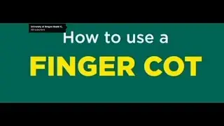 How to use a finger cot
