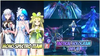 MONO SPECTRO TEAM VS TACTICAL HOLOGRAM DIFF VI  #jinhsi #wutheringwaves #spectro