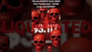 &ldquo;Bitcoin DUMPED Under $90K After Fed Betrayal &ndash; $376M Longs LIQUIDATED!&rdquo; #crypto #memecrypto