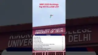 INDIA'S Top 10 Colleges in NIRF Ranking 2025 #trending