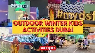 OUTDOOR Kids Activities Music Live Singing CANTEEN WINTER EVENT Dubai #arabic #arabicsongs