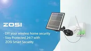 Wire Free ,Rechargeable Battery Camera with Solar Panel-ZOSI Security Camera