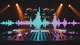Epic DJ Controller with Fire & Audio Spectrum | 4K Music Visualizer Loop