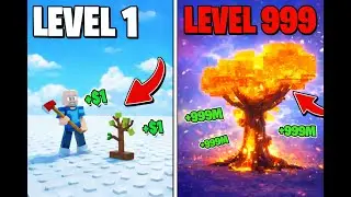CUTTING TREE FOR FIRST TIME IN ROBLOX.#fun #roblox #plants