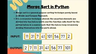 Merge Sort | Sorting Algorithm | Easy method for Beginners | Placement Preparation