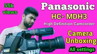 MDH3 Panasonic video camera settings | Panasonic HD- Mdh3 Camcorder Unboxing Review | mdh3