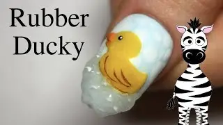 3D Rubber Ducky Acrylic Nail Art Tutorial