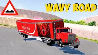 TRUCK VS  WAVY ROAD COMPILATION
