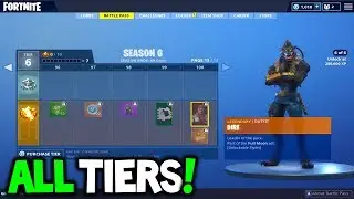 BUYING THE SEASON 6 BATTLE PASS! ALL SEASON 6 TIERS! - FORTNITE Season 6 (MAX TIER 100)!