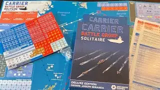 Carrier Battle Group Solitaire Deluxe Edition (Decision Games) - Unbox & First Look