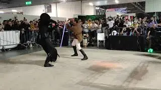 light saber duel at Milan Games Week & Cartoomics