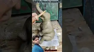 Apna multi talent | Ganesha making 2022 | how to make Ganesha | eco Friendly ganesha making #shorts