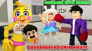 😭 FNAF CHİCA OKULDA BENİ DÖVEN KÖTÜ SERSERİLERİ YEDİ !😂 |ROBLOX BROOKHAVEN 🏡 (ÇOK KOMİK HİKAYE)
