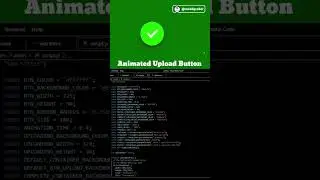 Animated Upload button in CSS | How to make an animated Upload button in 