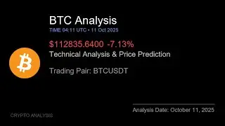 BTC (BTCUSDT) Technical Analysis - Price Prediction & Buy or Sell October 11, 2025