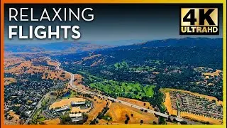 ✈️ Relaxing 4K California Flight from Livermore to San Jose