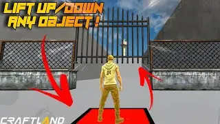 Lift Up/Down Any Object In FreeFire Craftland ! (Tutorial) pt-2