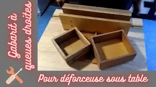 Gabarit Queue Droite pour défonceuse sous table