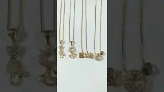 Gargantilhas Folheada &agrave; ouro 18k.