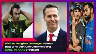 Michael Vaughan Destroyed Salman Butt With Just 1 Comment over Kohli vs Williamson argument #Shorts