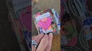 Art Journal Spread #minijournal #mixedmedia #artjournal #creative #threadart #fabricart
