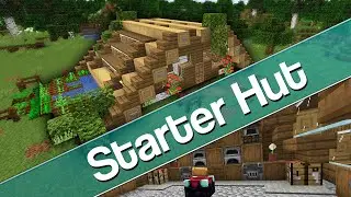How to build a Starter House (Hut Style) - Minecraft 1.16.4+